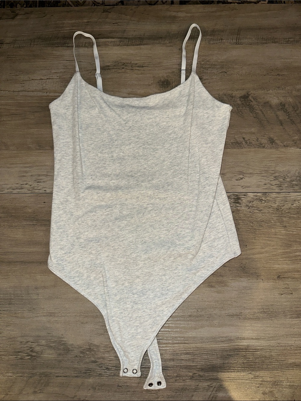 Abercrombie & Fitch Light Heather Gray Tank Bodysuit